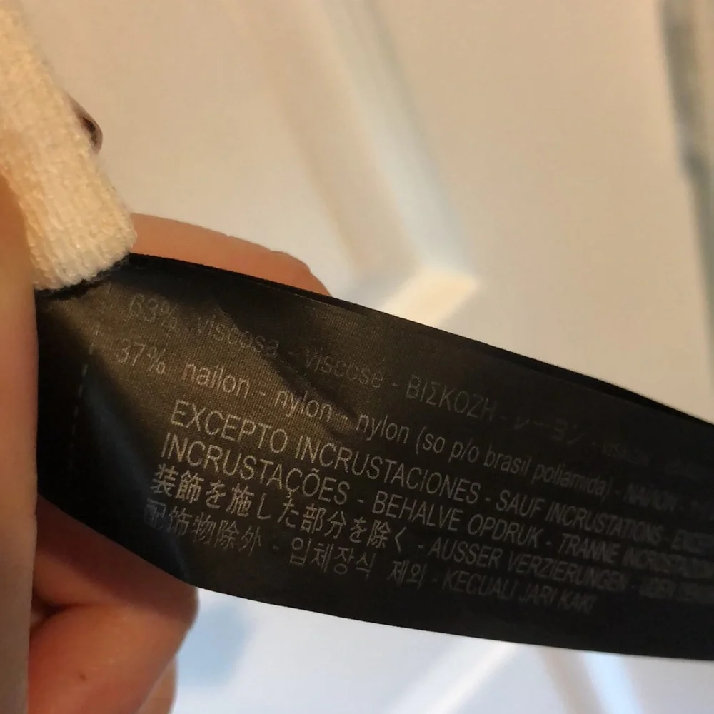 Zara Pearl embellished short sleeve lightweight sweater XL - Picture 6 of 7